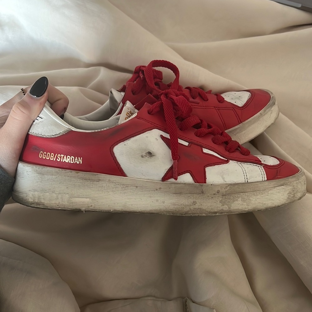golden goose stardan shoes, barely worn